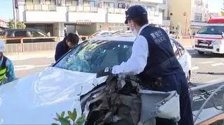 Samochód osobowy wjechał w pieszych w Tokio 