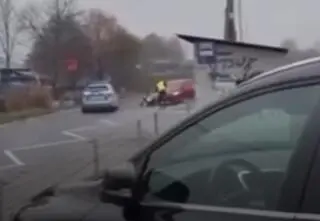 13 kilometrów pościgu, ranny policjant i strzały