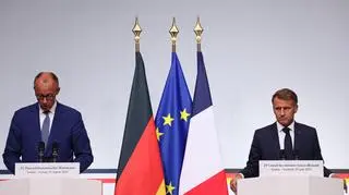Friedrich Merz i Emmanuel Macron
