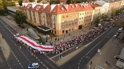 "Doszło do niespotykanej skali oszustwa wyborczego, naród nie wytrzymał". Manifestacja w Białymstoku