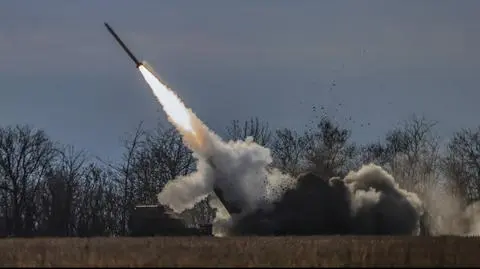 Rakieta artyleryjska wysokiej mobilności (HIMARS) armii ukraińskiej 