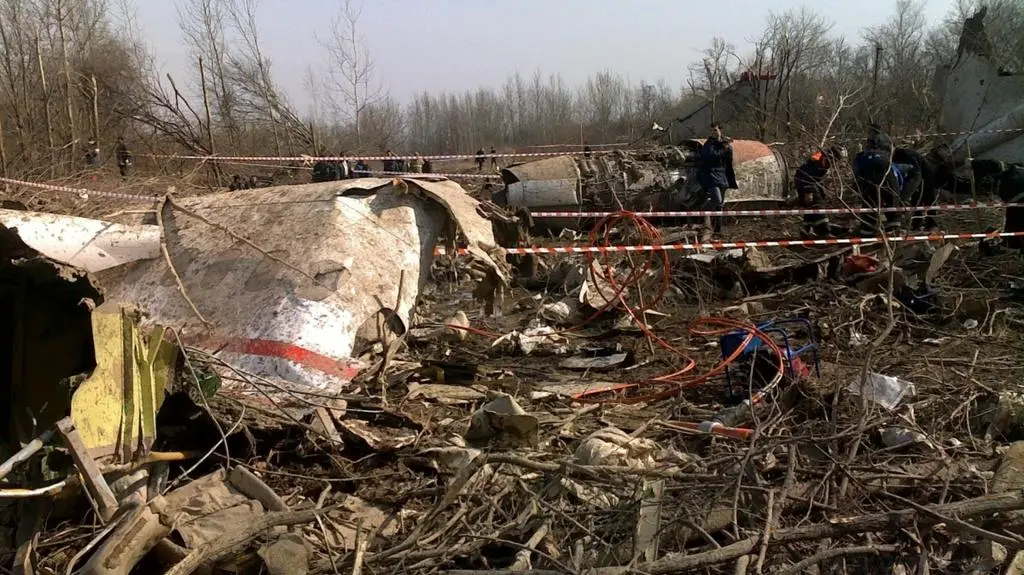 Miejsce katastrofy Tu-154M pod Smoleńskiem
