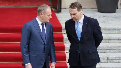 Donald Tusk z Radosławem Sikorskim
