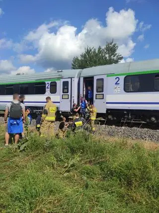 Pasażerowie pociągu nie odnieśli obrażeń