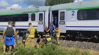 Pasażerowie pociągu nie odnieśli obrażeń