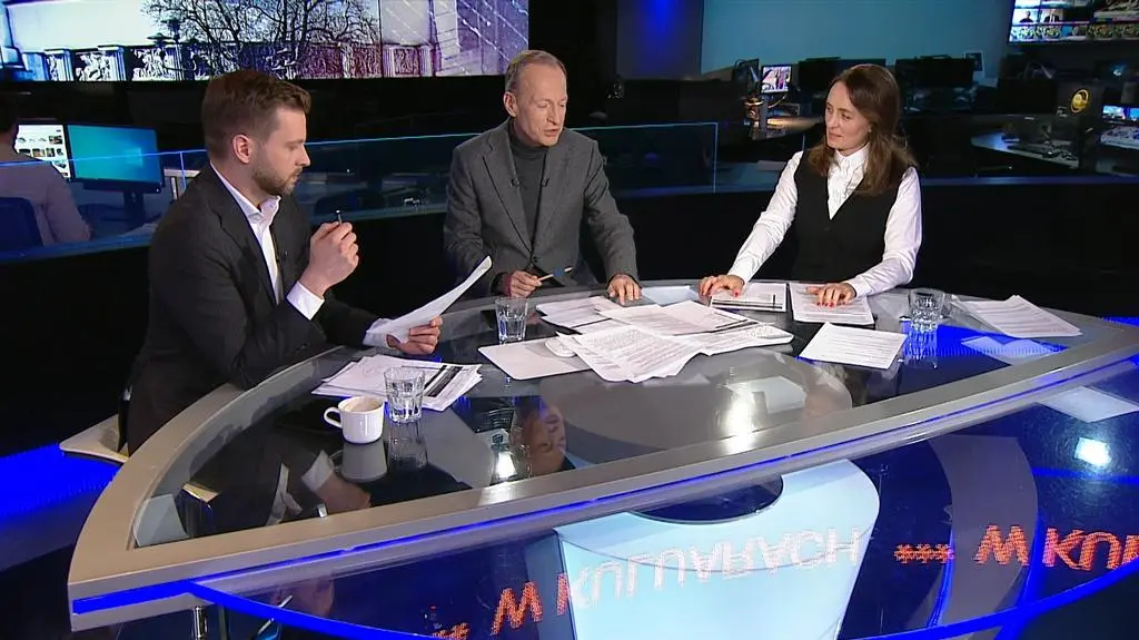 Radomir Wit, Konrad Piasecki, Agata Adamek w programie "W kuluarach"