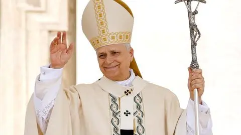 Papież Leon XIV podczas mszy inauguracyjnej, 18 maja 2025