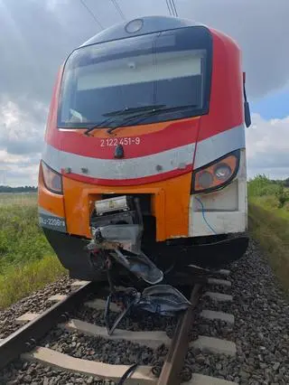 Pasażerowie i obsługa pociągu nie odnieśli obrażeń