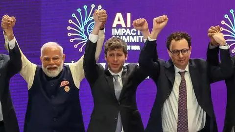 Narendra Modi, Sam Altman, Dario Amodei