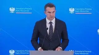Po posiedzeniu rządu. Konferencja Adama Szłapki