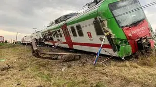 Wykolejenie pociągu w Buchwałowie (woj. podlaskie)