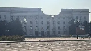 Rosjanie zniszczyli siedzibę Chersońskiej Obwodowej Administracji Państwowej