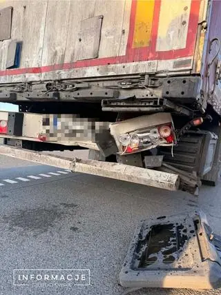 Wypadek na autostradzie A1 niedaleko Częstochowy