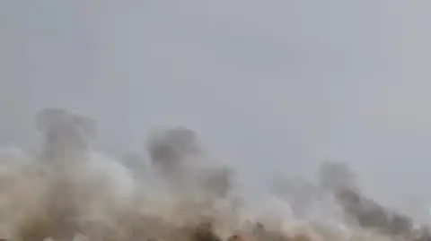 Pożar pola w Gortatowie