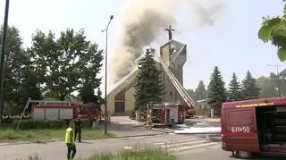 Pożar kościoła w Sosnowcu