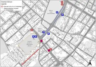 Organizacja ruchu przy cmentarzu na Górczynie