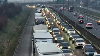 Zdarzenie drogowe na S8 w Michałowicach pod Warszawą