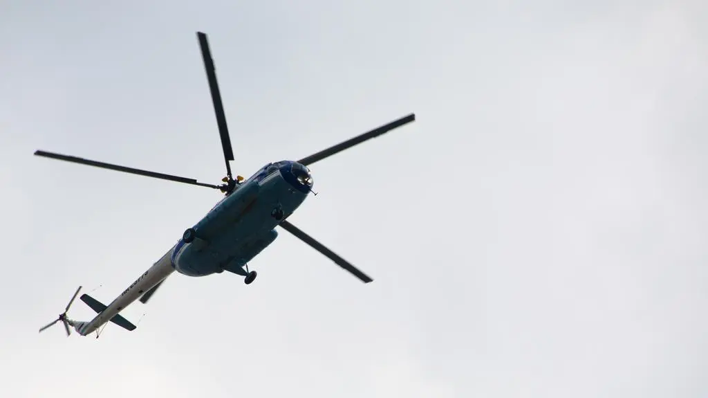Śmigłowiec Mi-8 jest częstym środkiem transportu na Syberii