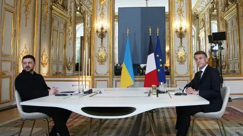 Wołodymyr Zełenski, Emmanuel Macron