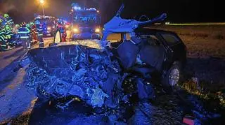 Wypadek w pobliżu Bańskiej Bystrzycy