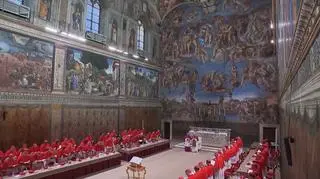 Papież Leon XIV w Kaplicy Sykstyńskiej