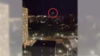 Dron nad lotniskiem w Aalborgu