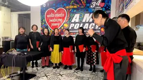 WOŚP w Tokio. Japoński zespół zaśpiewał "Szła dzieweczka do laseczka
"