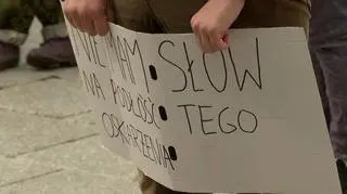 Mieli ze sobą transparenty