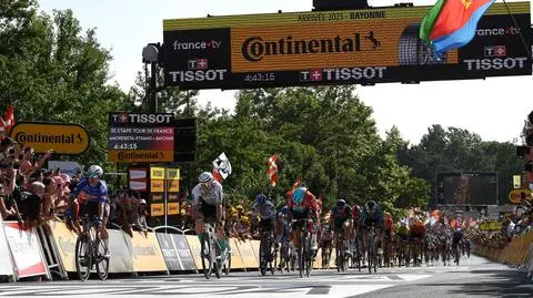 Nietypowy finisz etapu Tour de France