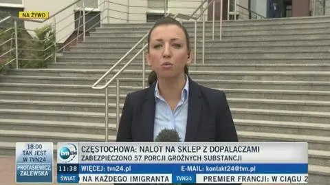 Policyjny nalot na sklep z dopalaczami