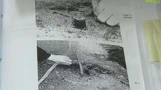 Dziura w drodze w Poraju