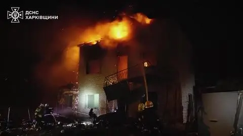 Rosyjskie Shahedy zaatakowały Charków 