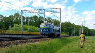 Zderzenie busa z lokomotywą pod Brzezinami