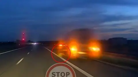 Skrajnie niebezpieczna sytuacja na drodze S8