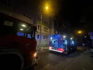 Pożar w budynku mieszkalnym w Chorzowie