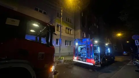 Pożar w budynku mieszkalnym w Chorzowie