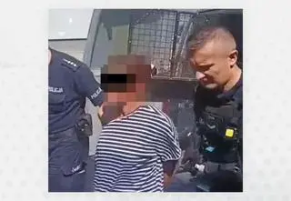 On coś chował, ona obrażała policjantów