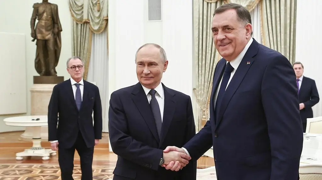 Władimir Putin i Milorad Dodik