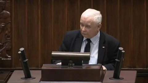Jarosław Kaczyński wszedł bez zgody na sejmową mównicę