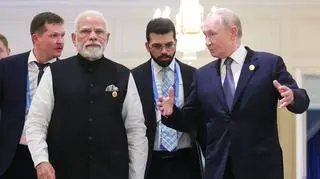 Narendra Modi i Władimir Putin