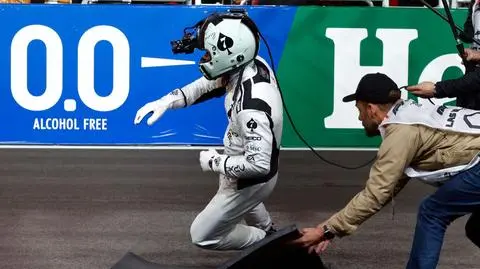 Brad Pitt "zasłabł" podczas Grand Prix Las Vegas