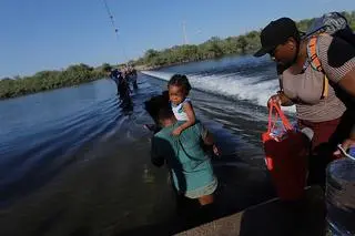 Haitańscy migranci na granicy Stanów Zjednoczonych