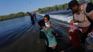 Haitańscy migranci na granicy Stanów Zjednoczonych