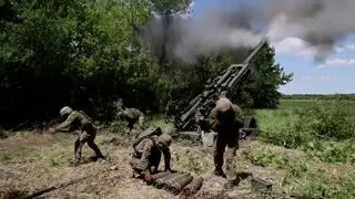 Amerykańskie haubice wykorzystywane przez ukraińską armię w Charkowie