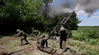 Amerykańskie haubice wykorzystywane przez ukraińską armię w Charkowie