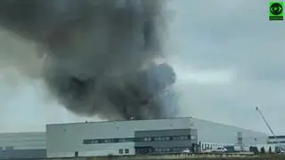 Pożar w Bielanach Wrocławskich