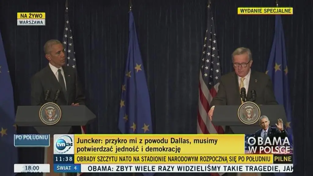 Juncker: USA, NATO i UE to filary światowego porządku
