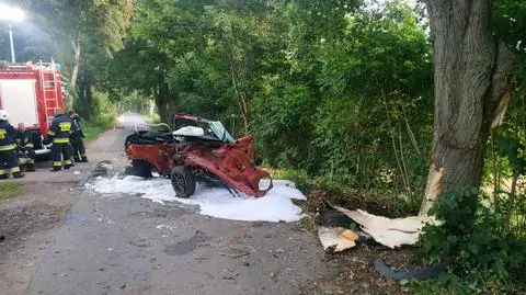Uderzyli w drzewo, trzy osoby nie żyją. "16-latek prawdopodobnie wziął auto rodziców pod ich nieobecność"
