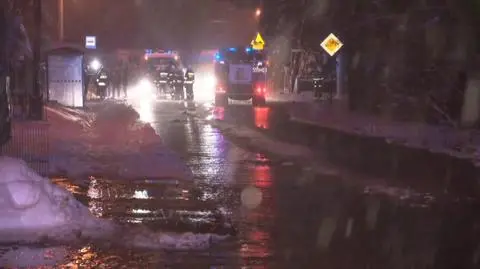 Wyciek z rurociągu w Goczałkowicach-Zdroju