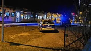 Policja na miejscu zdarzenia